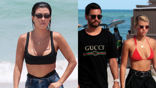 Kourtney Kardashian, Scott Disick and Sofia Richie