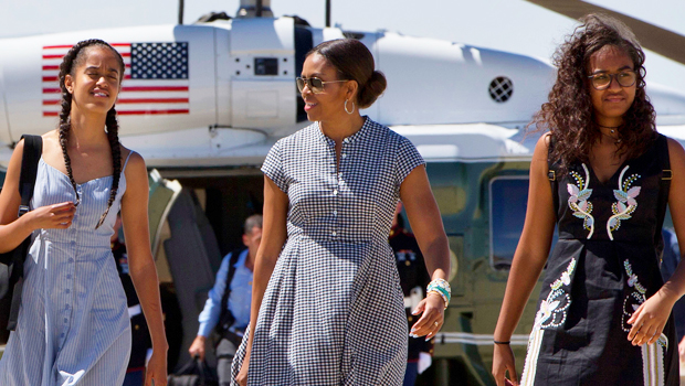 sasha obama, malia obama, michelle obama