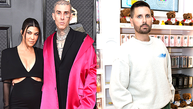 Travis Barker Scott Disick Kourtney Kardashian