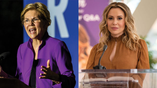 Elizabeth Warren, Alyssa Milano